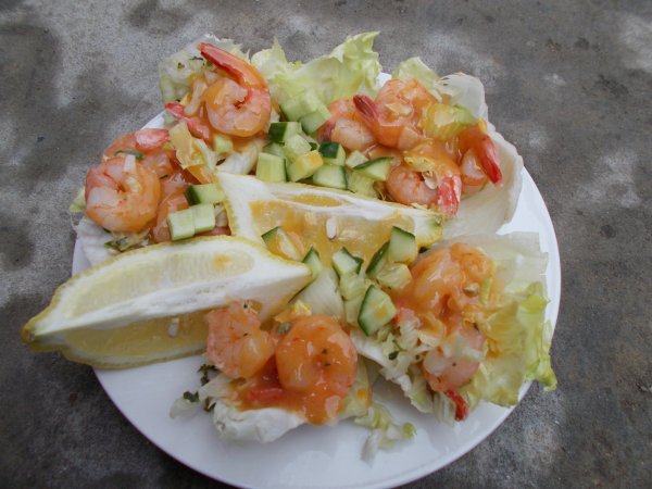 shrimp salata